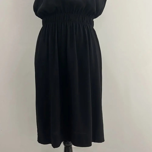 KATE SPADE New York Frill in Black Flutter Sleeve Fluid Crepe Dress size 10 - Picture 4 of 10